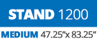 47.25" x 60" to 83.25"